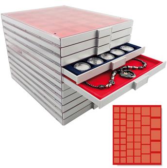 MEDAL CASE: 45 COMPARTMENTS
