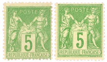 n°102, 106* - Timbre FRANCE Poste
