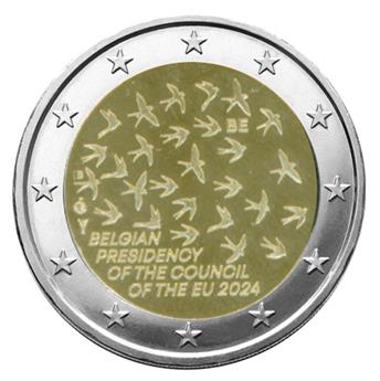 BU : 2 EURO COMMEMORATIVE 2024 COINCARD : BELGIQUE - PRESIDENCE DE L'UNION EUROPEENNE  (Version flamande)