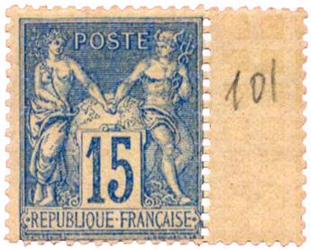 n° 101** - Timbre FRANCE Poste