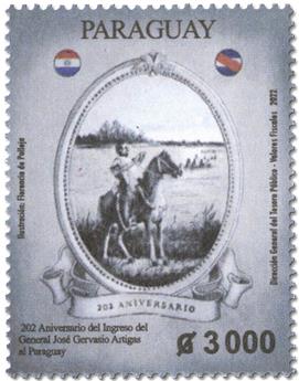 n° 3339 - Timbre PARAGUAY Poste