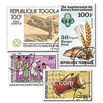 TOGO : pochette de 500 timbres (Oblitérés)