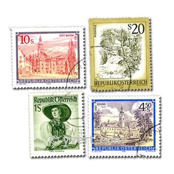 AUSTRIA: envelope of 100 stamps