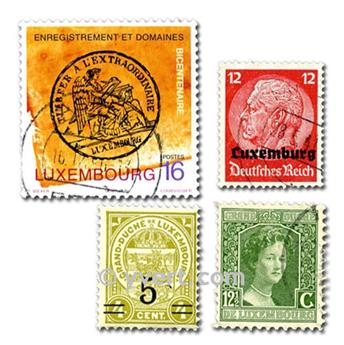 LUXEMBOURG : pochette de 300 timbres (Oblitérés)