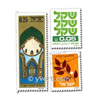 ISRAEL : pochette de 100 timbres (Oblitérés)