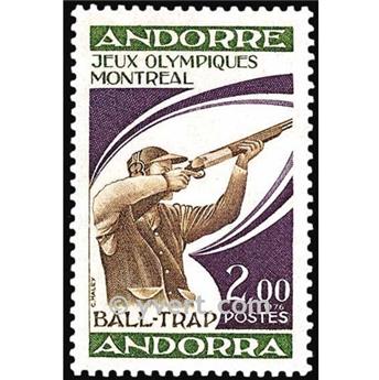 n° 256 -  Timbre Andorre Poste