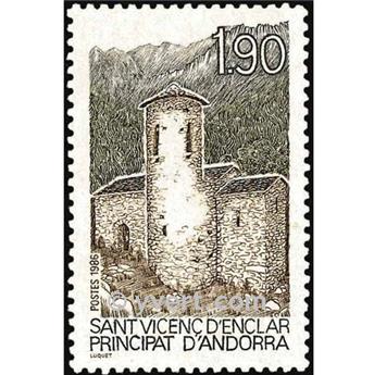 n° 354 -  Timbre Andorre Poste