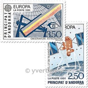 n° 402/403 -  Timbre Andorre Poste
