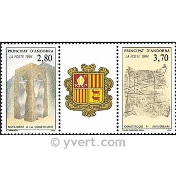 n° 443A -  Timbre Andorre Poste