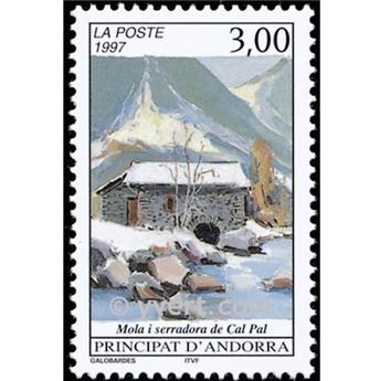 n° 489 -  Timbre Andorre Poste