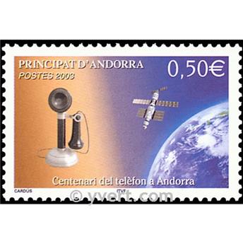 n° 586 -  Timbre Andorre Poste