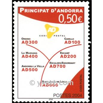 n° 601 -  Timbre Andorre Poste