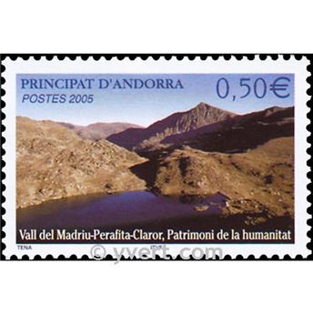 n° 605 -  Timbre Andorre Poste