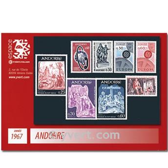 nr. 179/186 -  Stamp Andorra Year set (1967)