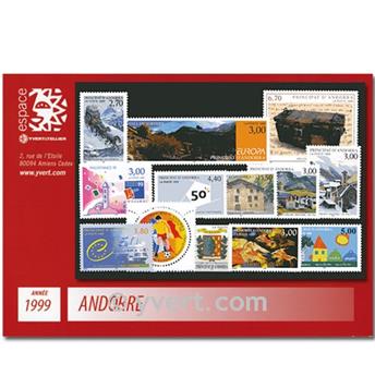 n° 512/524 -  Timbre Andorre Année complète (1999)