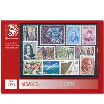 n° 1003/1042 -  Selo Mónaco Ano completo (1975)