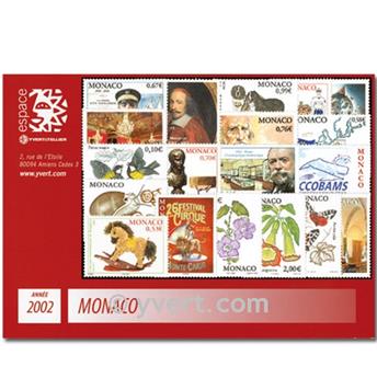 n° 2319/2381 -  Selo Mónaco Ano completo (2002)