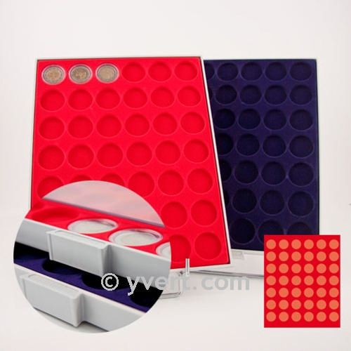 MEDAL CASE: 42 COMPARTMENTS (SPECIAL 2 EURO)