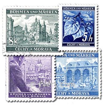 BOHEME ET MORAVIE : pochette de 150 timbres (Oblitérés)