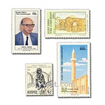CHYPRE : pochette de 50 timbres (Oblitérés)
