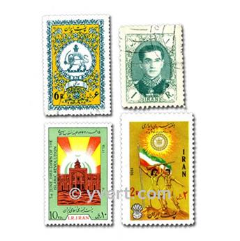 IRAN : pochette de 300 timbres (Oblitérés)