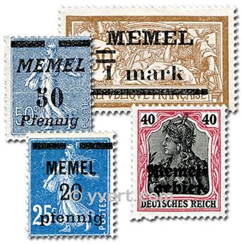 MEMEL: envelope of 25 stamps