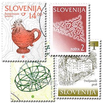 SLOVENIE : pochette de 25 timbres (Oblitérés)