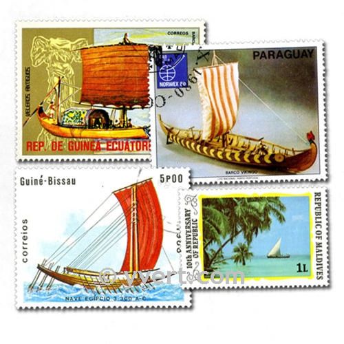 SAILING BOATS: envelope of 500 stamps