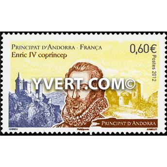n° 732 -  Timbre Andorre Poste