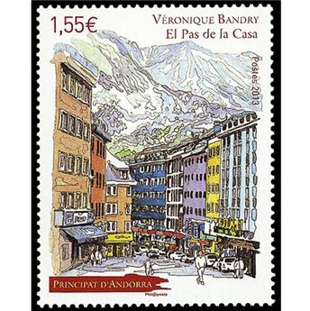 n° 746 -Timbre Andorre Poste