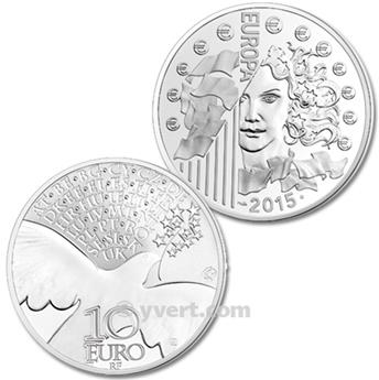 FRANCIA 10€ PLATA EUROPA 2015