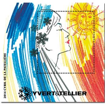 n° 7 -  Selo França Bloco YVERDE et Tellier