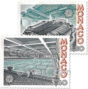 n° 1565/1566 -  Selo Mónaco Correios