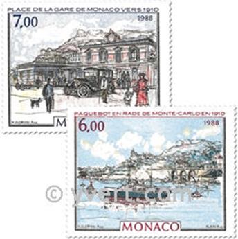 n° 1643/1644 -  Selo Mónaco Correios