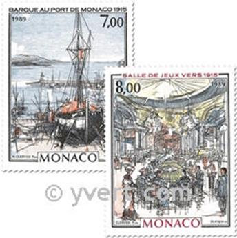 n° 1696/1697 -  Selo Mónaco Correios