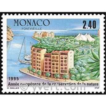n° 1979 -  Selo Mónaco Correios