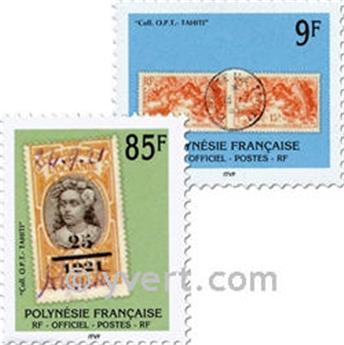 nr. 27/28 -  Stamp Polynesia Official mail