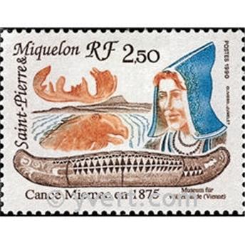 n.o 527 -  Sello San Pedro y Miquelón Correos
