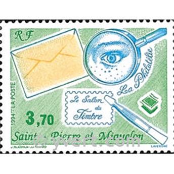 n.o 606 -  Sello San Pedro y Miquelón Correos