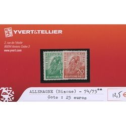 ALLEMAGNE - n°74/75** ALLEMAGNE - n°74/75**